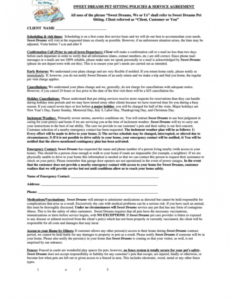 Editable Dog Boarding Contract Template  Sample