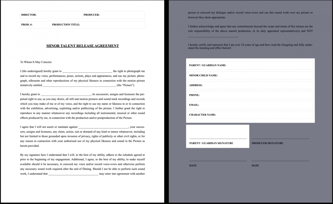 Editable Film Crew Contract Template Pdf