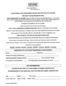 Editable Spay And Neuter Contract Template Pdf Sample