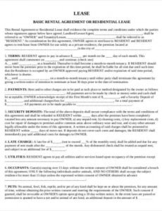 Editable Storage Unit Contract Template Excel