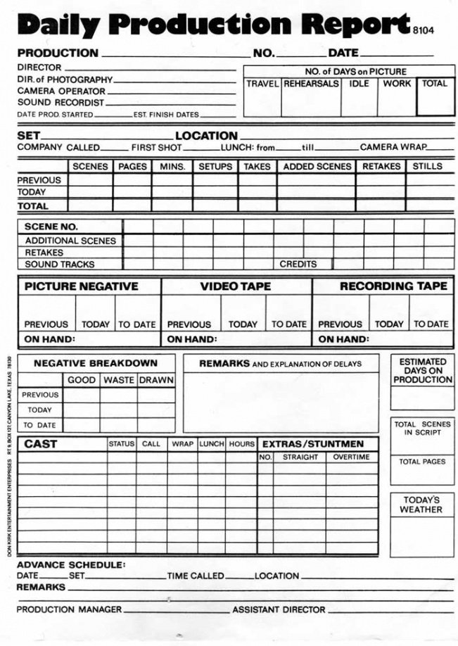 Film Crew Agreement Template