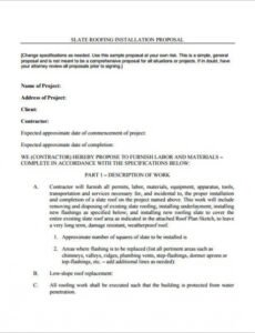 Costum Commercial Roofing Contract Template  Example