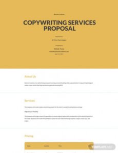Best Copywriting Contract Template Pdf Sample