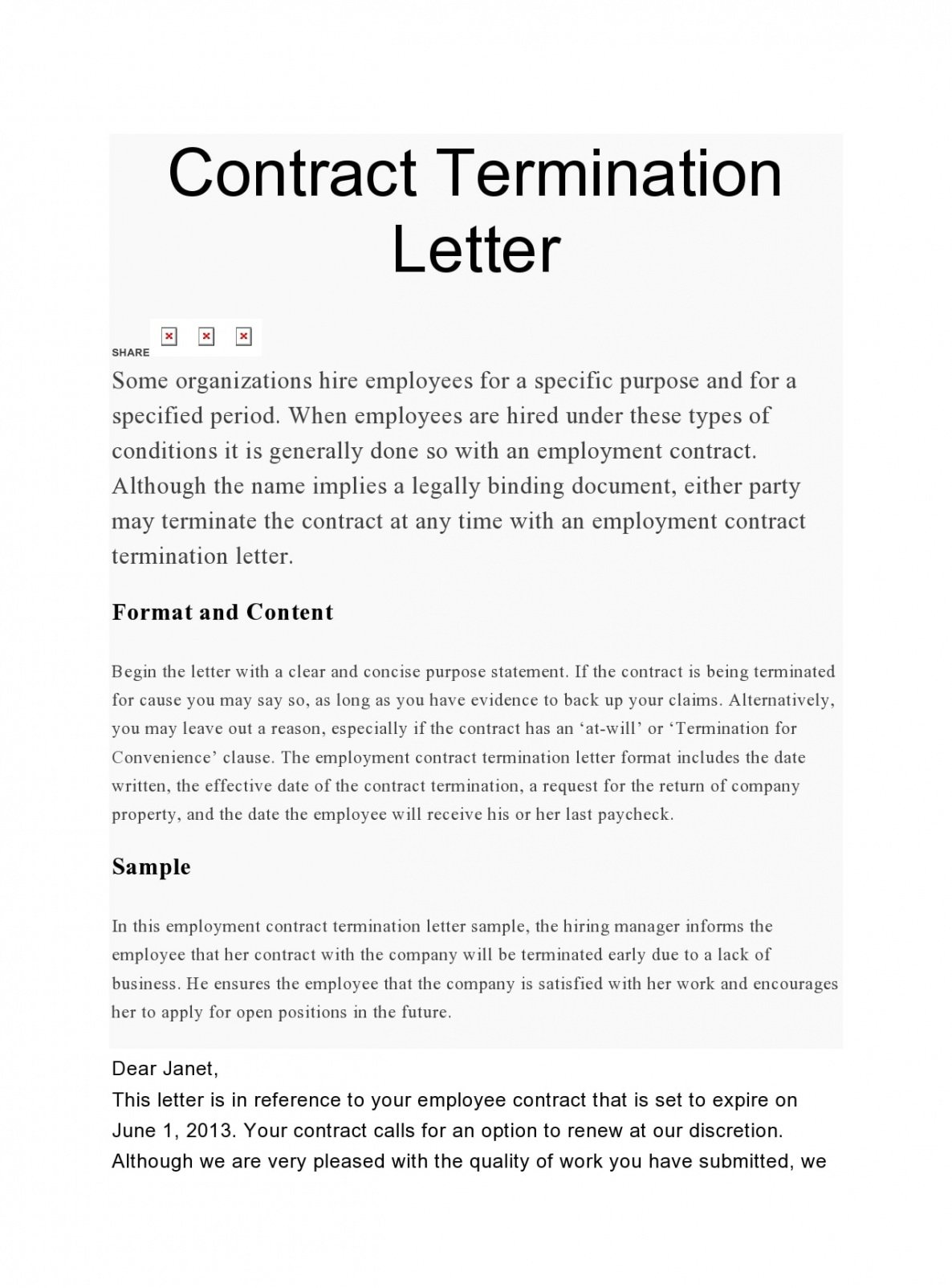 Best Dissolution Of Contract Template Word Sample