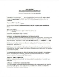 Editable Framing Contract Template Doc