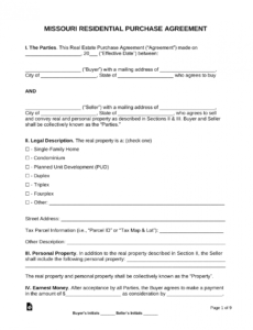 Free Owner Financing Mortgage Contract Template Excel