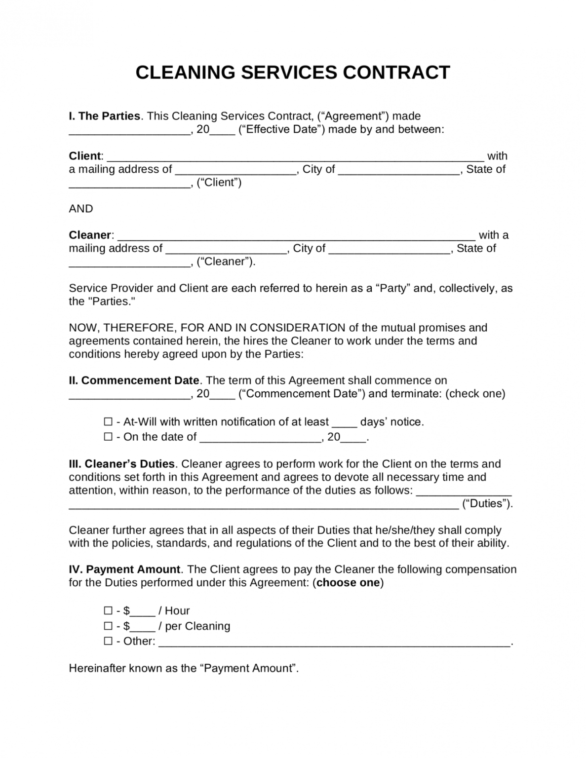 Printable Electrical Contract Terms And Conditions Template Example