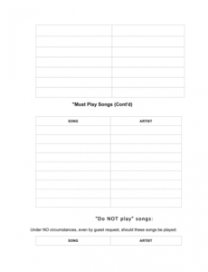 Printable Mobile Dj Contract Template  Sample