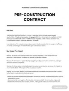 Professional Deck Contract Template Doc Example