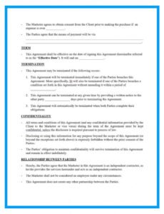 Promotional Contract Template Doc