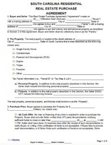 Real Estate Option Contract Template Excel Sample