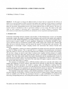 Costum Contract Analysis Template Word Example