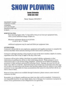 Editable Bid Contract Template