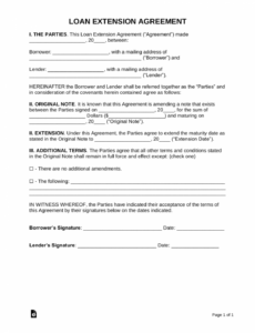 Free Loan Agreement Contract Template Excel Sample