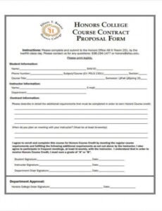 Printable Bid Contract Template Doc Sample