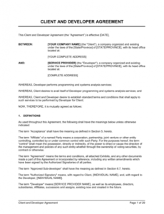 Printable Contract Analysis Template Doc