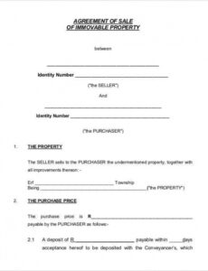 Professional Contract Paper Template Excel