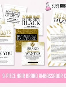 Professional Hair Brand Ambassador Contract Template Word