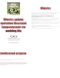 Wedding Dj Contract Template Doc Example