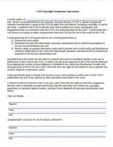 Best Copyright Contract Template  Sample