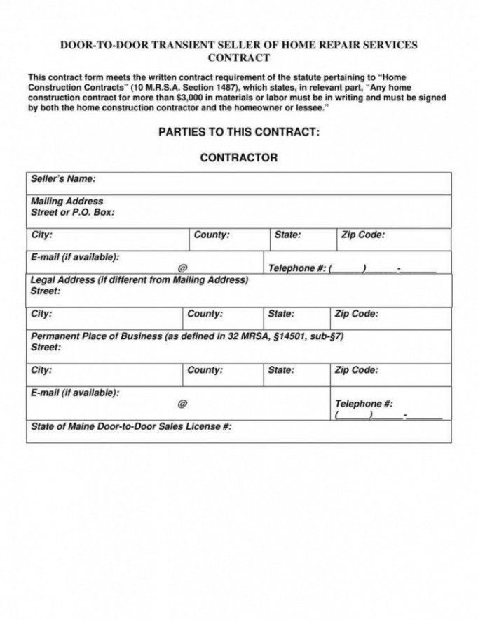 Best Simple Works Contract Template Pdf Sample