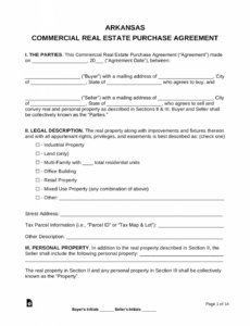 Contract Purchase Agreement Template Doc