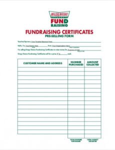 Costum Fundraising Contract Template Pdf Sample