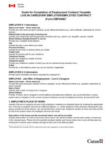 Costum Simple Works Contract Template Doc Example