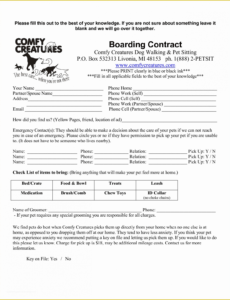Dog Breeding Contract Template Excel