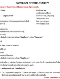 Editable Contract Labor Agreement Template Doc Sample