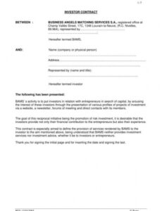 Editable Contract Template Pages  Sample
