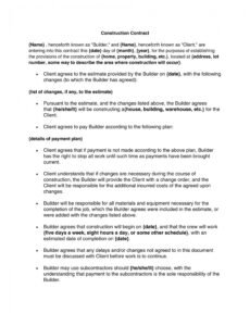 Editable Draft Employment Contract Template