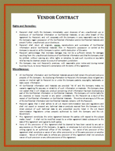 Editable Food Supplier Contract Template  Example