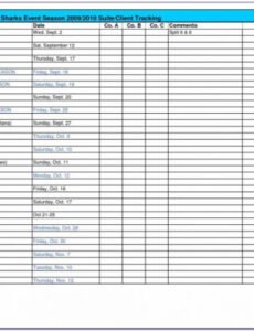 Free Contract Tracking Spreadsheet Template