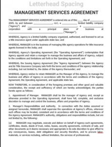 Free Provision Of Services Contract Template Pdf Sample