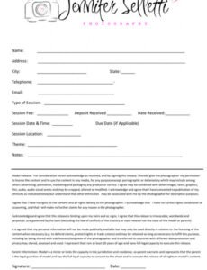 Free Simple Photography Contract Template Doc