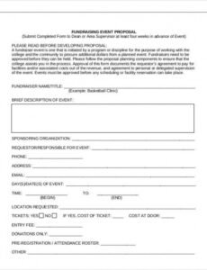 Fundraising Contract Template Pdf Example
