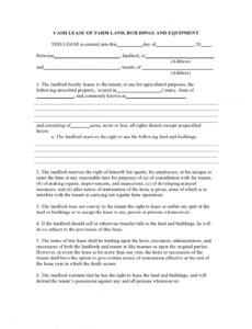 Land Contract Agreement Template Excel Sample