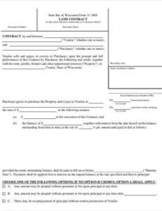 Land Contract Agreement Template Excel Sample