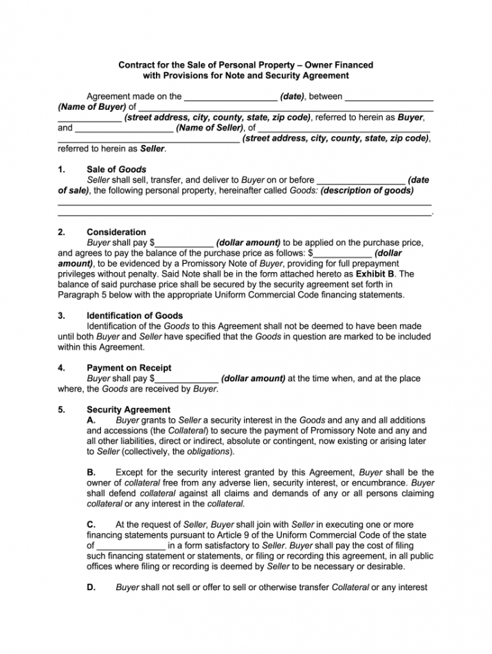 Printable For Sale By Owner Contract Template Florida Doc Sample
