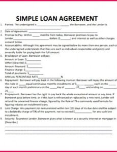 Printable Friend Contract Template Excel Sample