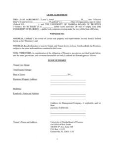 Printable Renters Agreement Contract Template Excel Sample