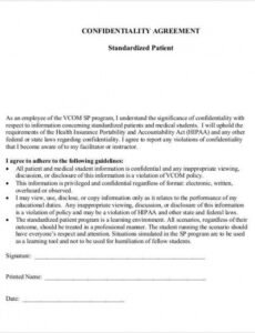 Professional Doctor-Patient Contract Template Excel Sample
