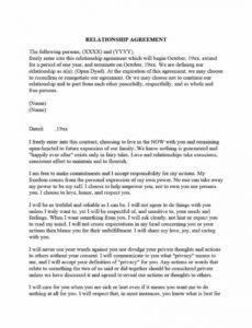 Professional Friend Contract Template  Sample