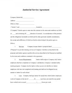 Professional General Labor Contract Template  Example