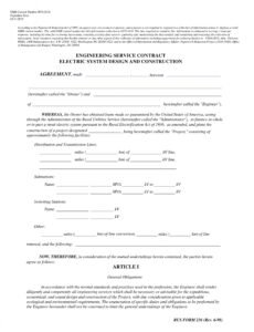 Professional Simple Works Contract Template Excel Sample