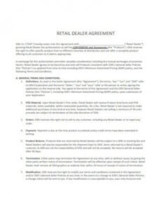 Retail Installment Contract Template Pdf Sample