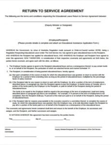 Best Payment Of Service Contract Template Doc Sample