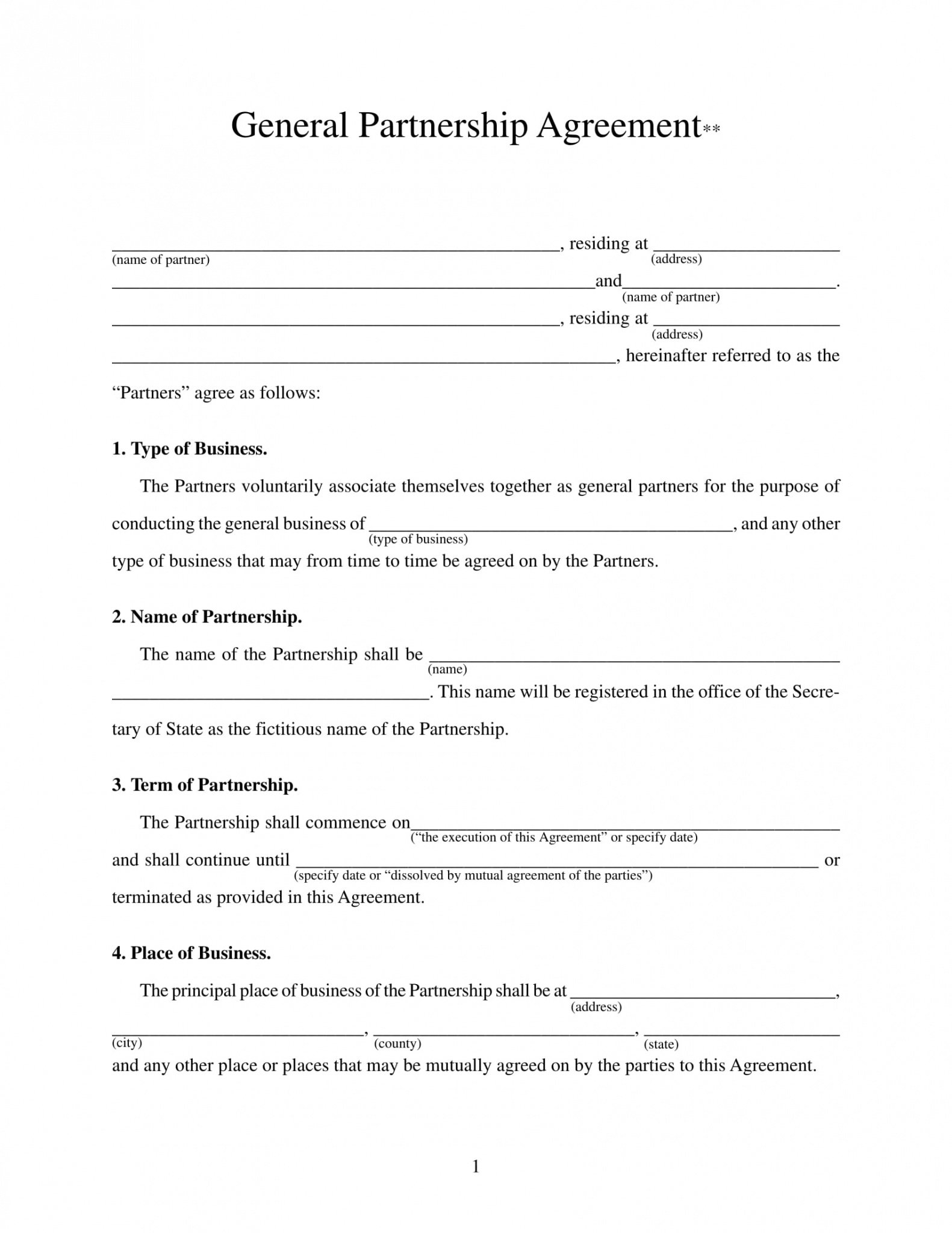Best Template For Business Contract