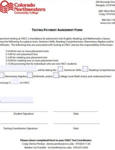 Costum Payment Of Service Contract Template Pdf Example